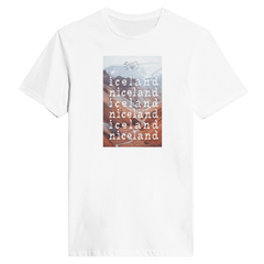 'iceland niceland' | figurbetontes basic-shirt aus baumwolle