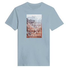 'iceland niceland' | figurbetontes basic-shirt aus baumwolle
