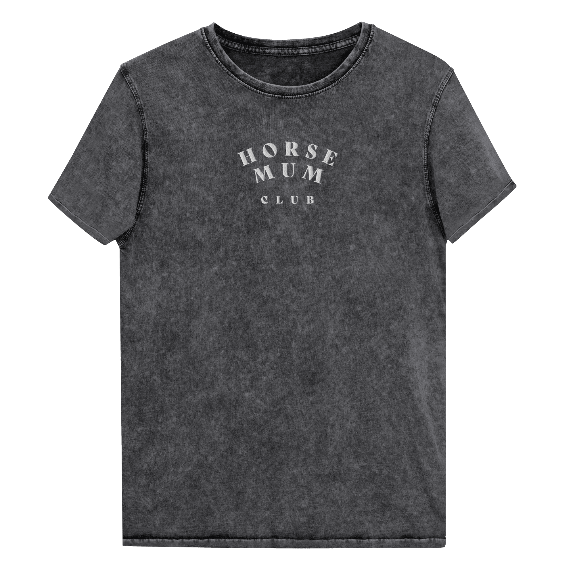 'horse mum club' | besticktes baumwoll-shirt