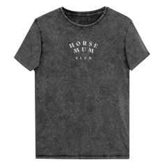 'horse mum club' | besticktes baumwoll-shirt