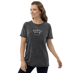 'horse mum club' | besticktes baumwoll-shirt