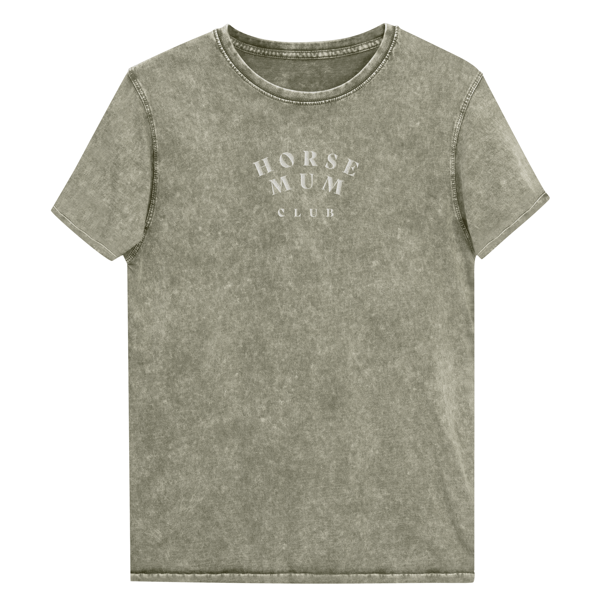 'horse mum club' | besticktes baumwoll-shirt