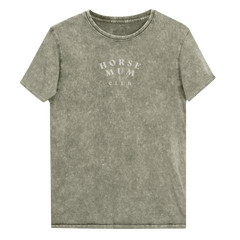 'horse mum club' | besticktes baumwoll-shirt