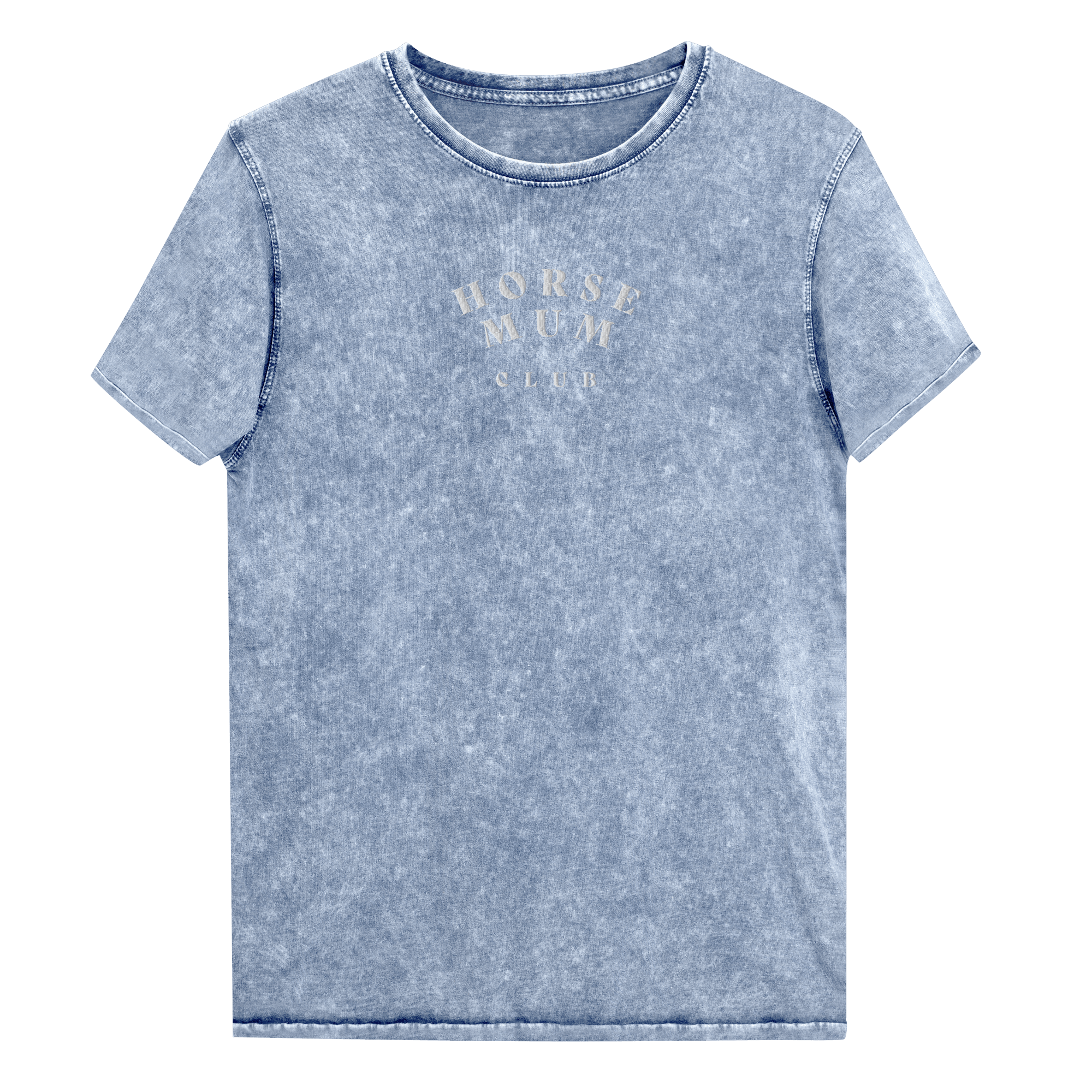 'horse mum club' | besticktes baumwoll-shirt