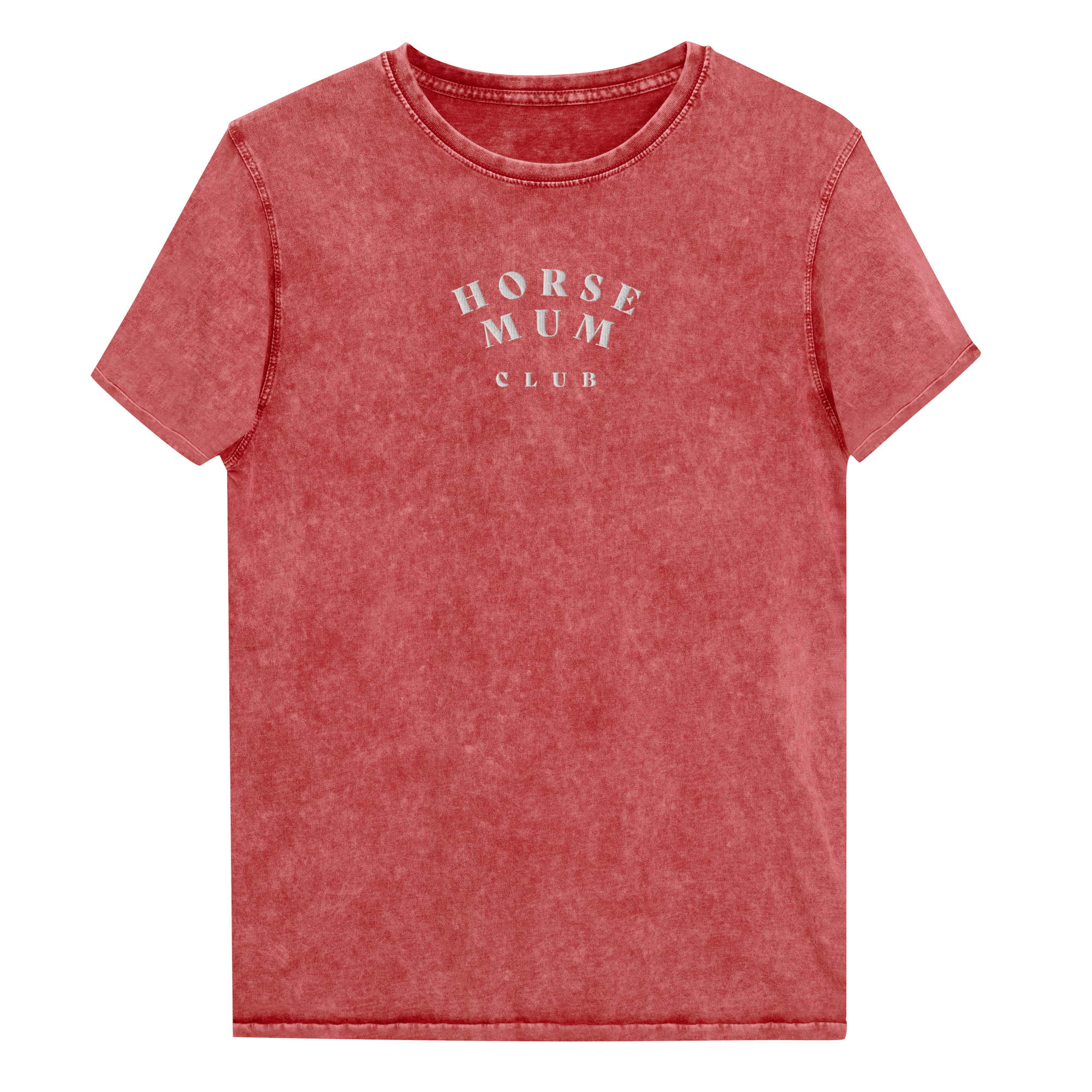 'horse mum club' | besticktes baumwoll-shirt