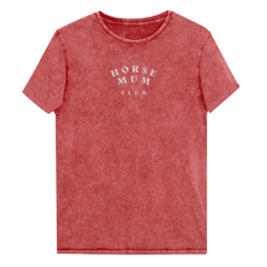 'horse mum club' | besticktes baumwoll-shirt
