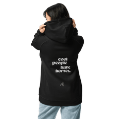 'cool people have horses' | hoody aus 100 % bio-baumwolle