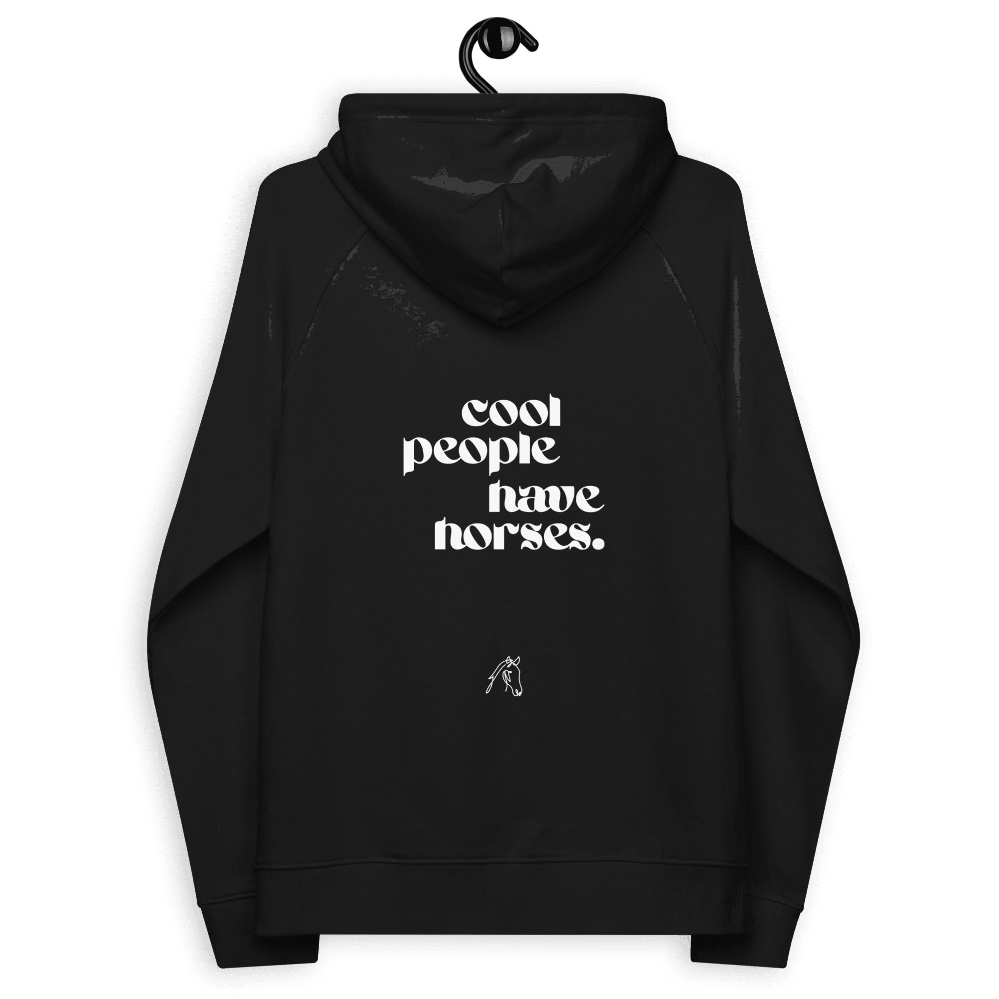 'cool people have horses' | hoody aus 100 % bio-baumwolle