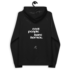 'cool people have horses' | hoody aus 100 % bio-baumwolle