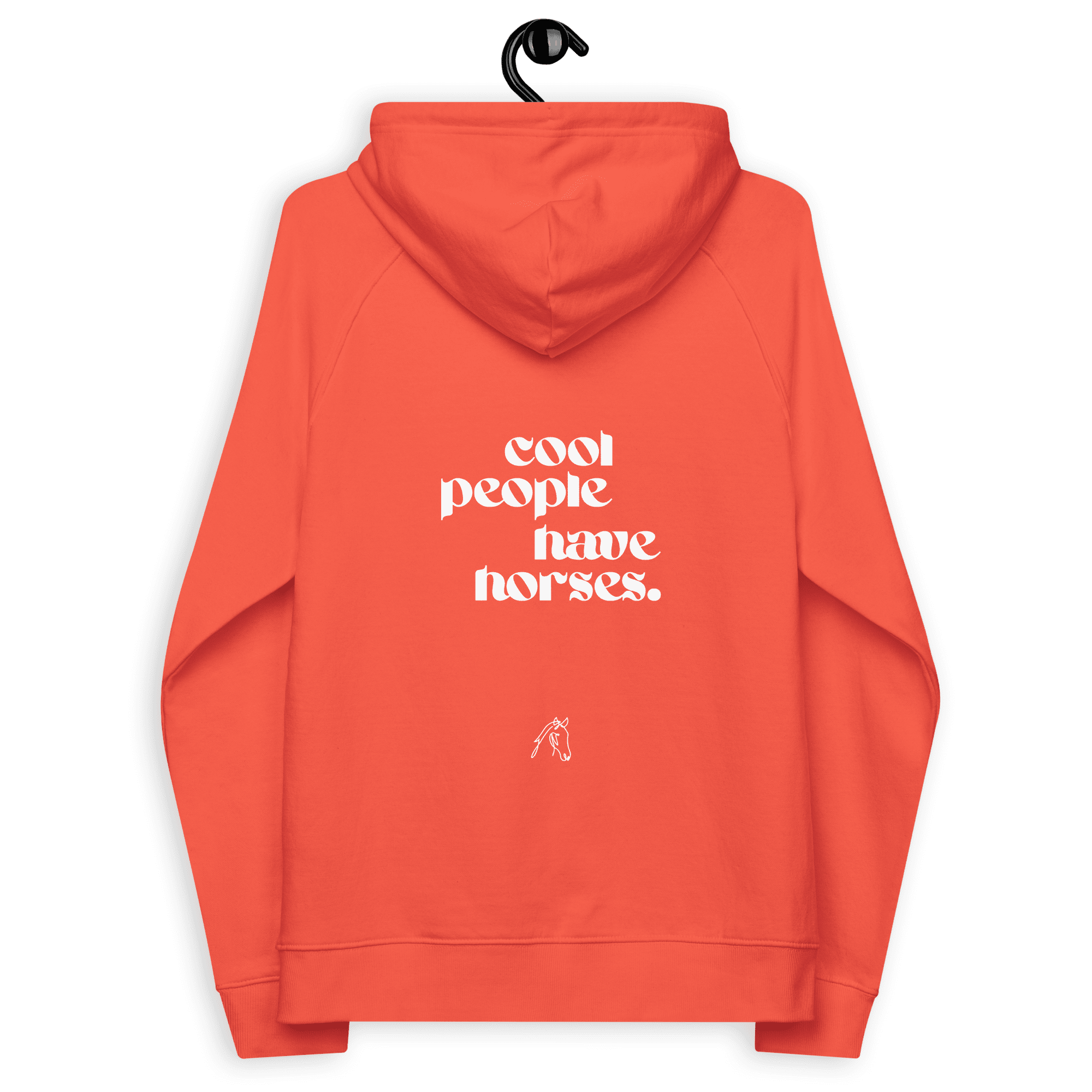 'cool people have horses' | hoody aus 100 % bio-baumwolle