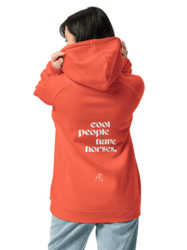 'cool people have horses' | hoody aus 100 % bio-baumwolle