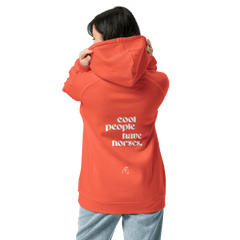 'cool people have horses' | hoody aus 100 % bio-baumwolle