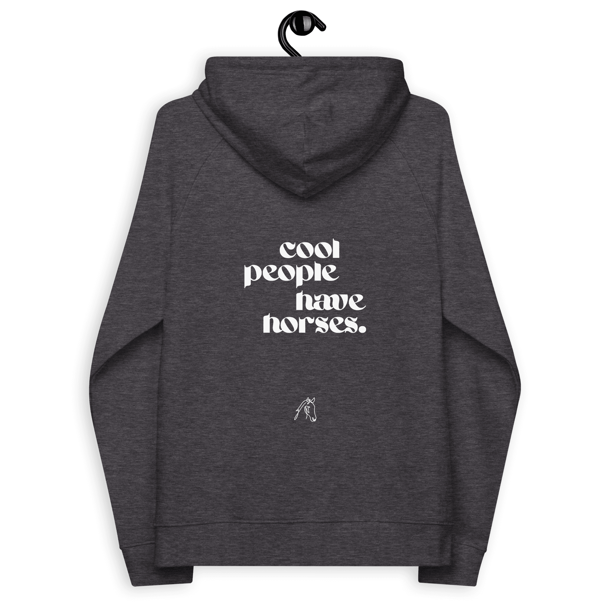 'cool people have horses' | hoody aus 100 % bio-baumwolle