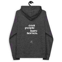 'cool people have horses' | hoody aus 100 % bio-baumwolle