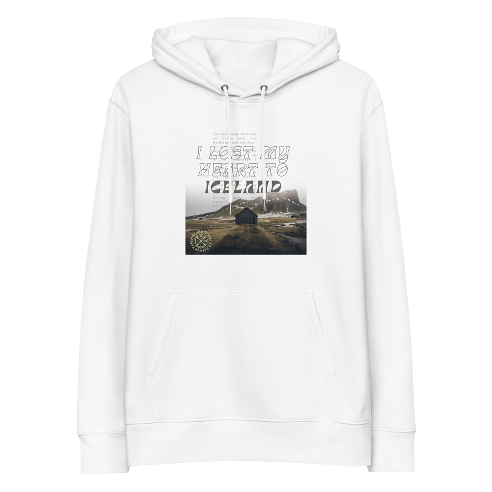 'lost my heart to iceland' | hoodie aus bio-baumwolle
