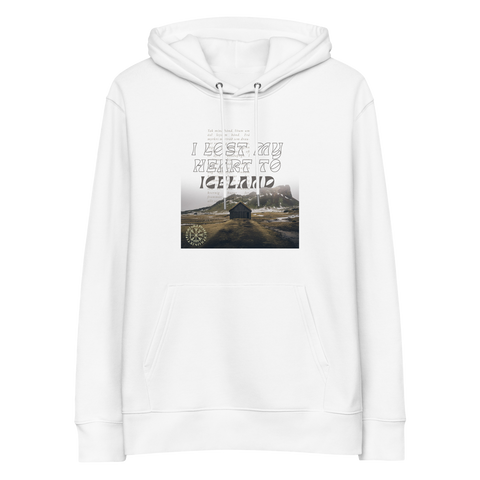 'lost my heart to iceland' | hoodie aus bio-baumwolle