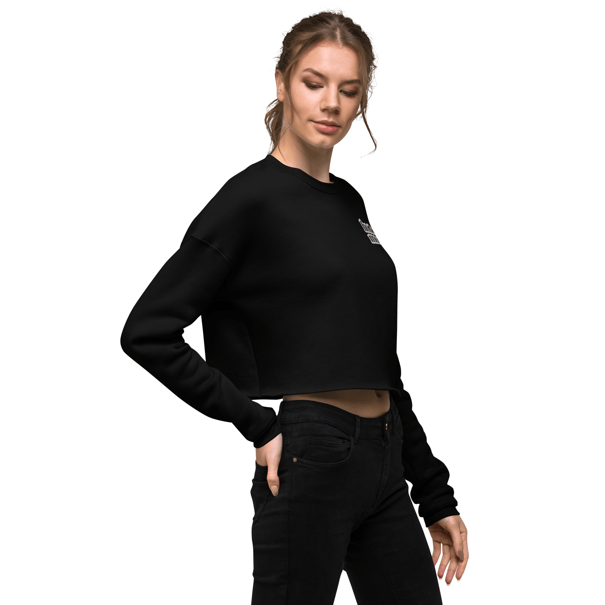 'horse mom' | cropped fleece-pullover stick