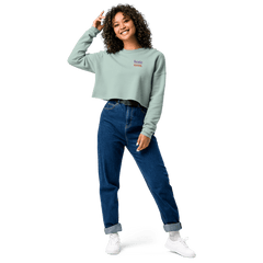 'horse mom' | cropped fleece-pullover stick