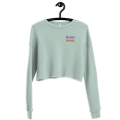 'horse mom' | cropped fleece-pullover stick