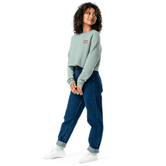 'horse mom' | cropped fleece-pullover stick