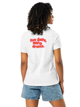'5 gaits, zero drama' | shirt aus 100 % bio-baumwolle